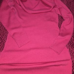 Michael Kors Fuchsia Small Cowl Neck Sweater